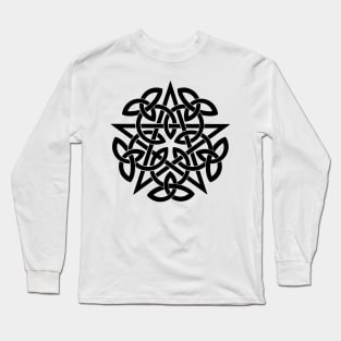 Pentagram. Celtic knot Long Sleeve T-Shirt